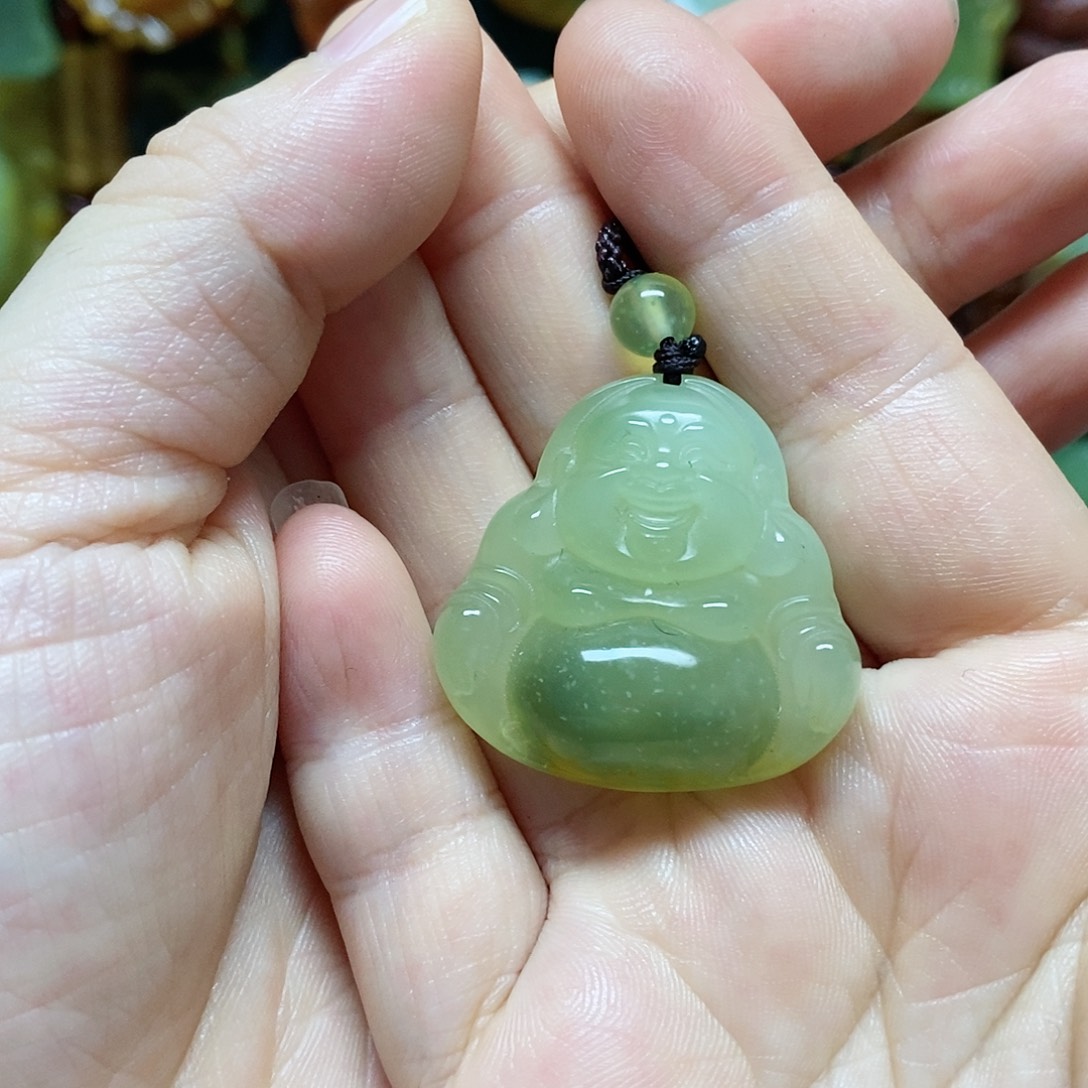 未镶嵌岫玉吊坠(赠链)