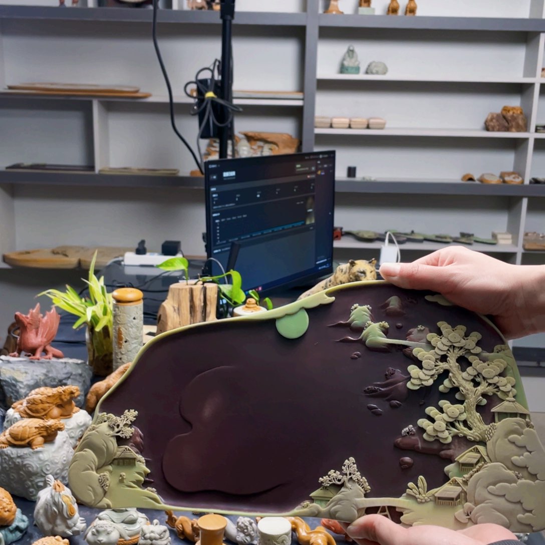 紫袍玉双带干泡台精品40公分