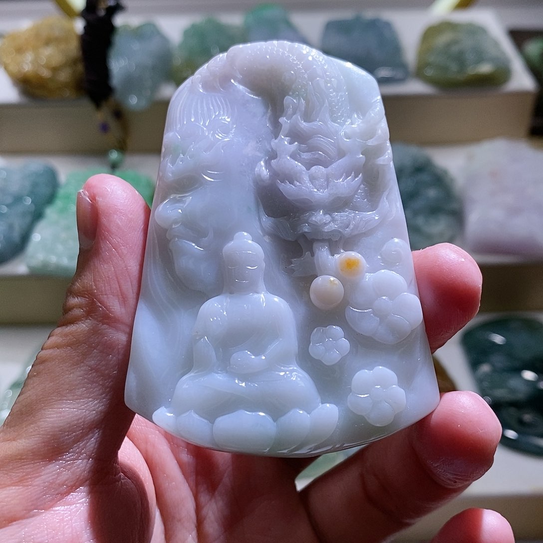 【闪购商品】翡翠颈饰未镶嵌阿咪