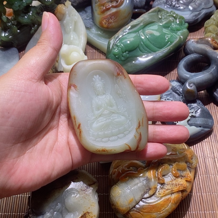 【闪购商品】和田玉未镶嵌把件大*儿定制