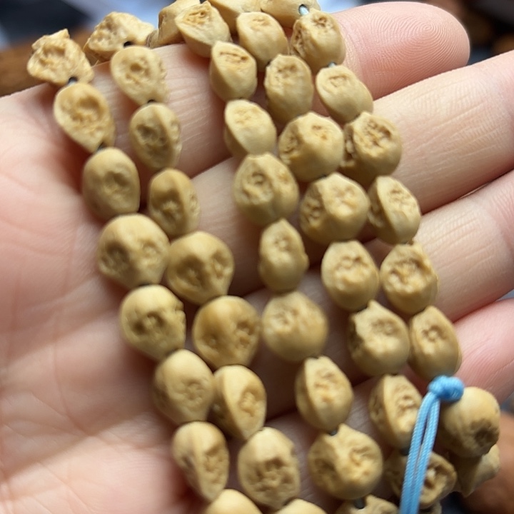 文玩核桃把件云南小鬼脸110粒脖挂边尺9