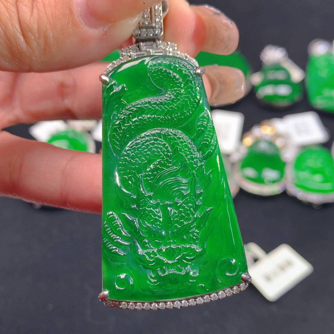 翡翠颈饰银S925镶嵌1111111111