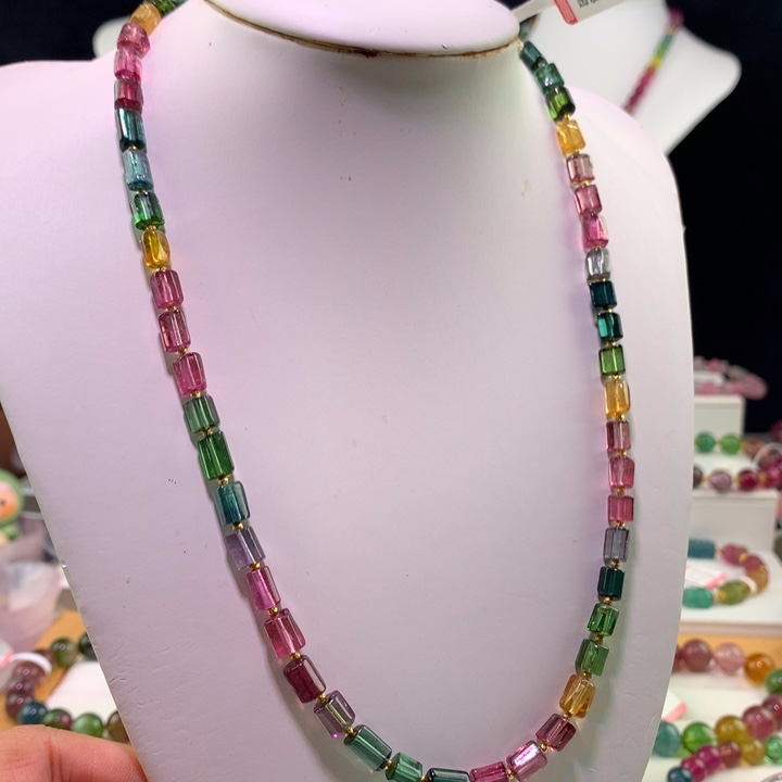 双色碧玺手链未镶嵌