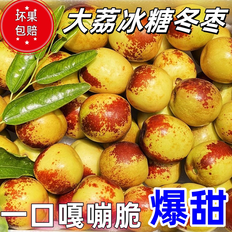 正宗陕西大荔冬枣冰糖冬枣脆甜青枣现摘现发新鲜孕妇水果产地直发