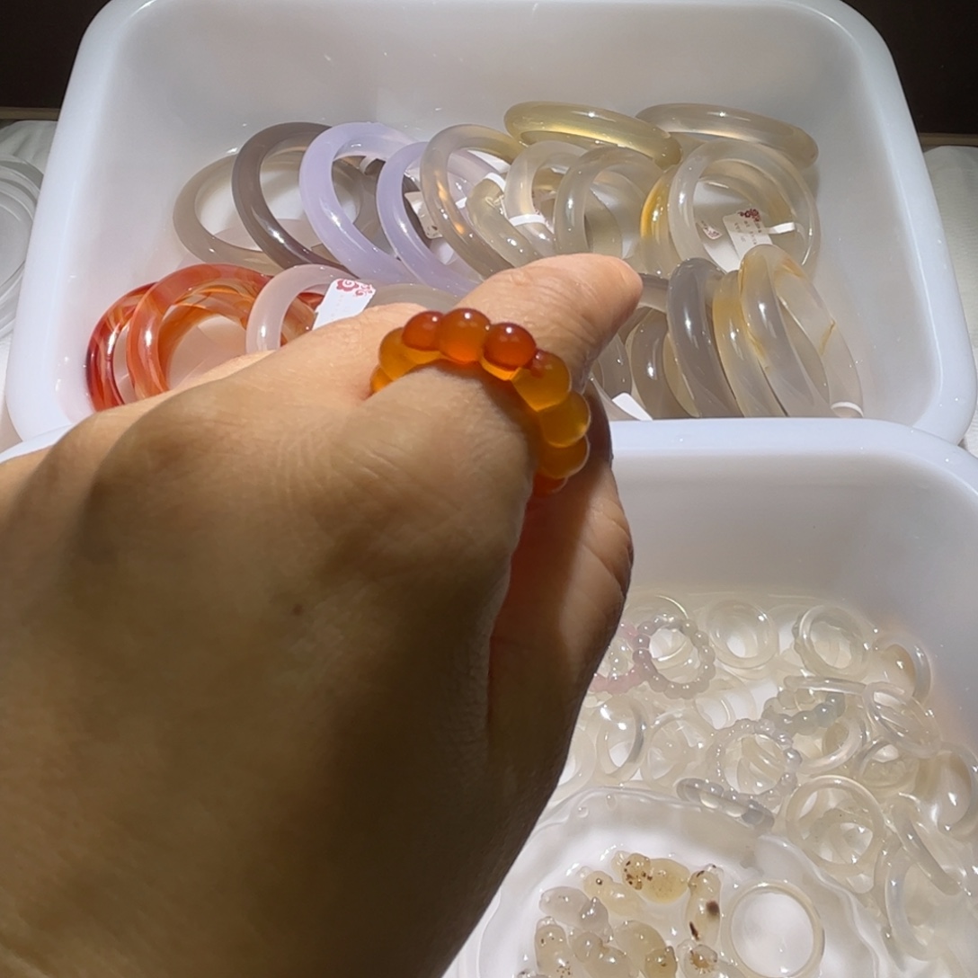 玛瑙/玉髓未镶嵌戒指