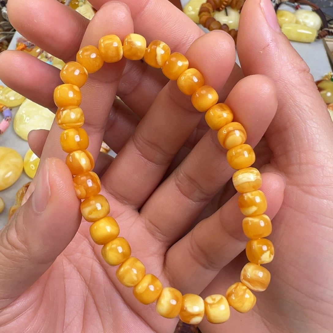 琥珀裸石未镶嵌蜜蜡