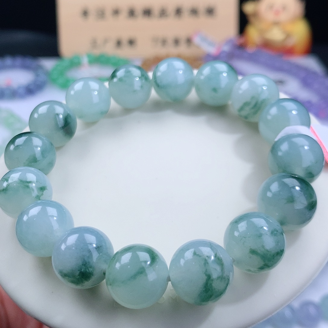 翡翠手链未镶嵌卡12.5