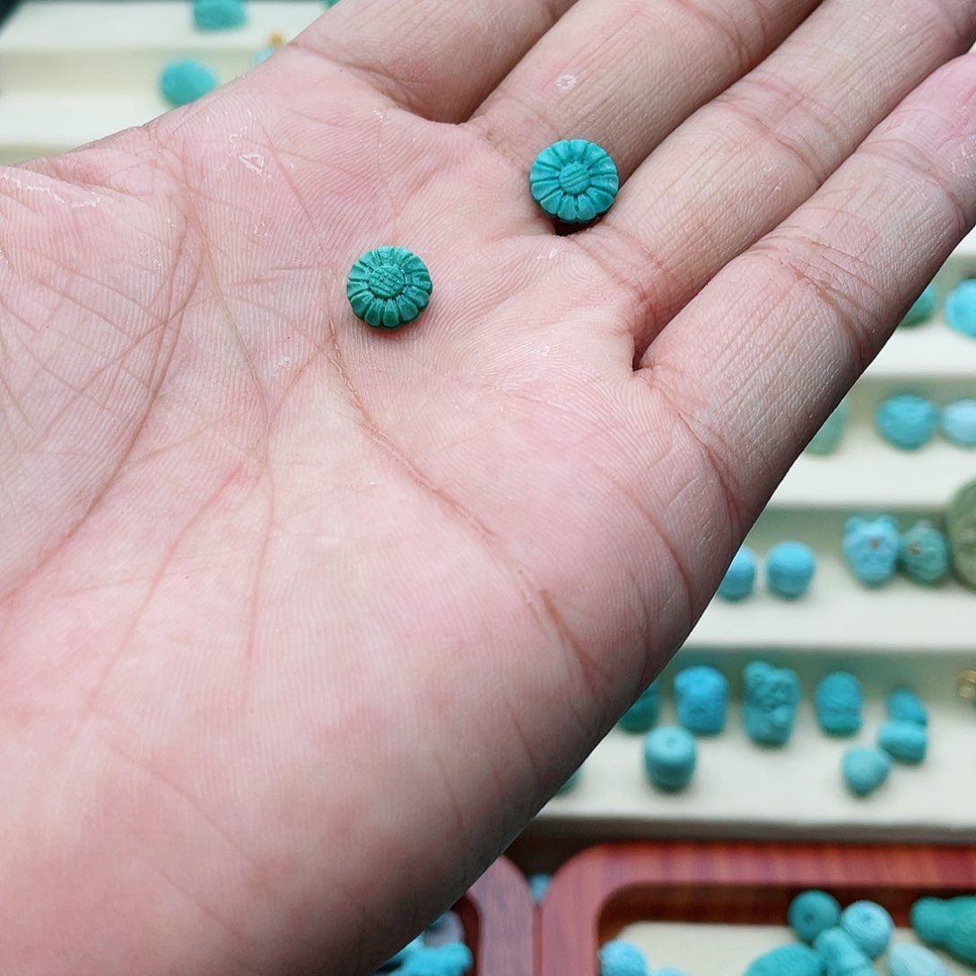 绿松石珠宝奇石未镶嵌@***L