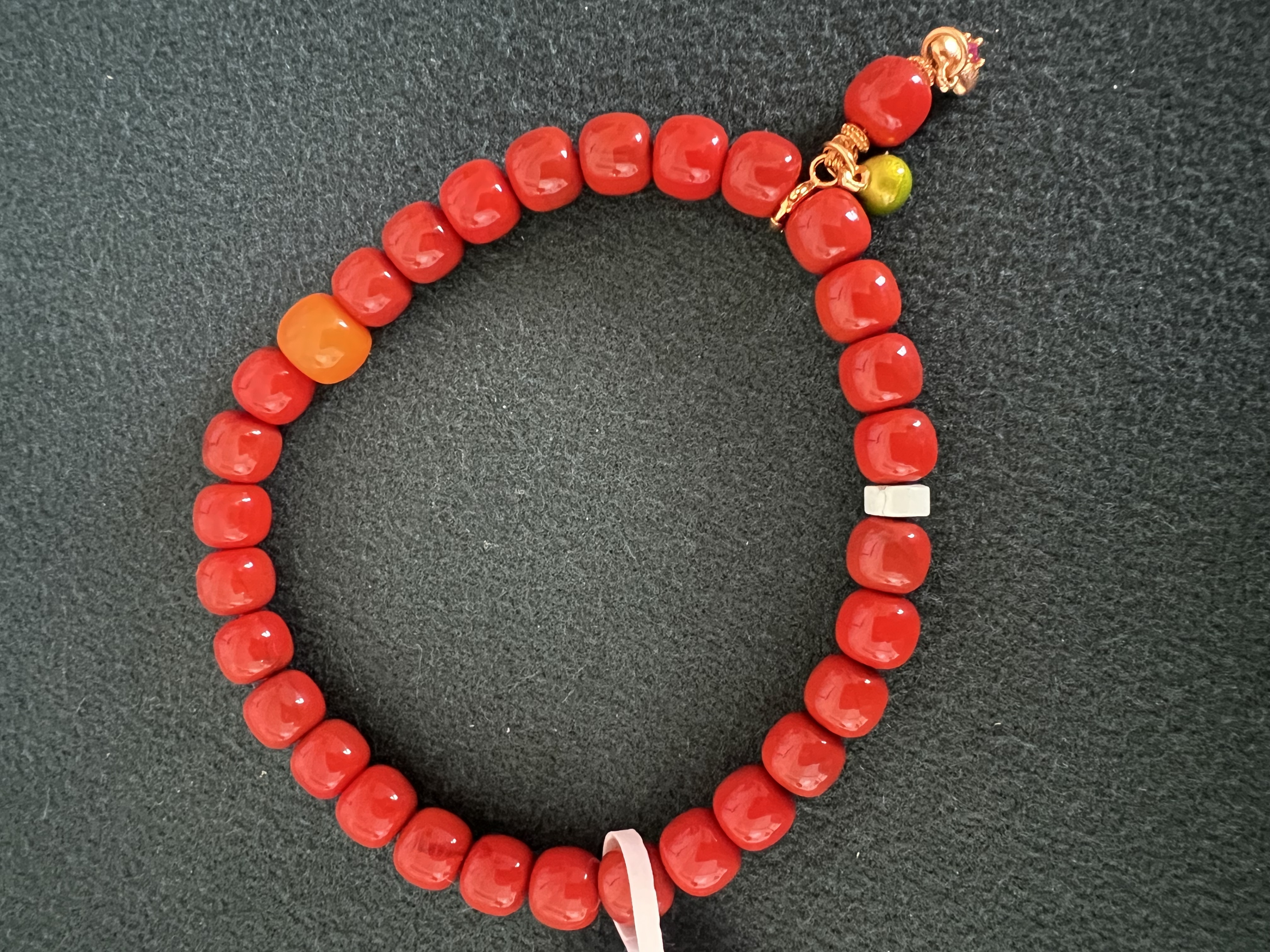 925银树脂银制品 925银制品 树脂仿南红精美 气质手链 戒指 