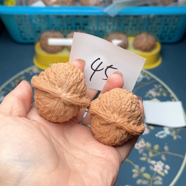 文玩核桃把件43南瓜墩