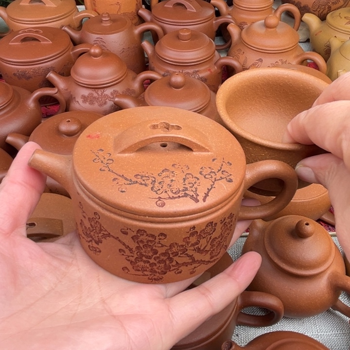 原矿黄降坡刻绘明式汉瓦精工半手150c c