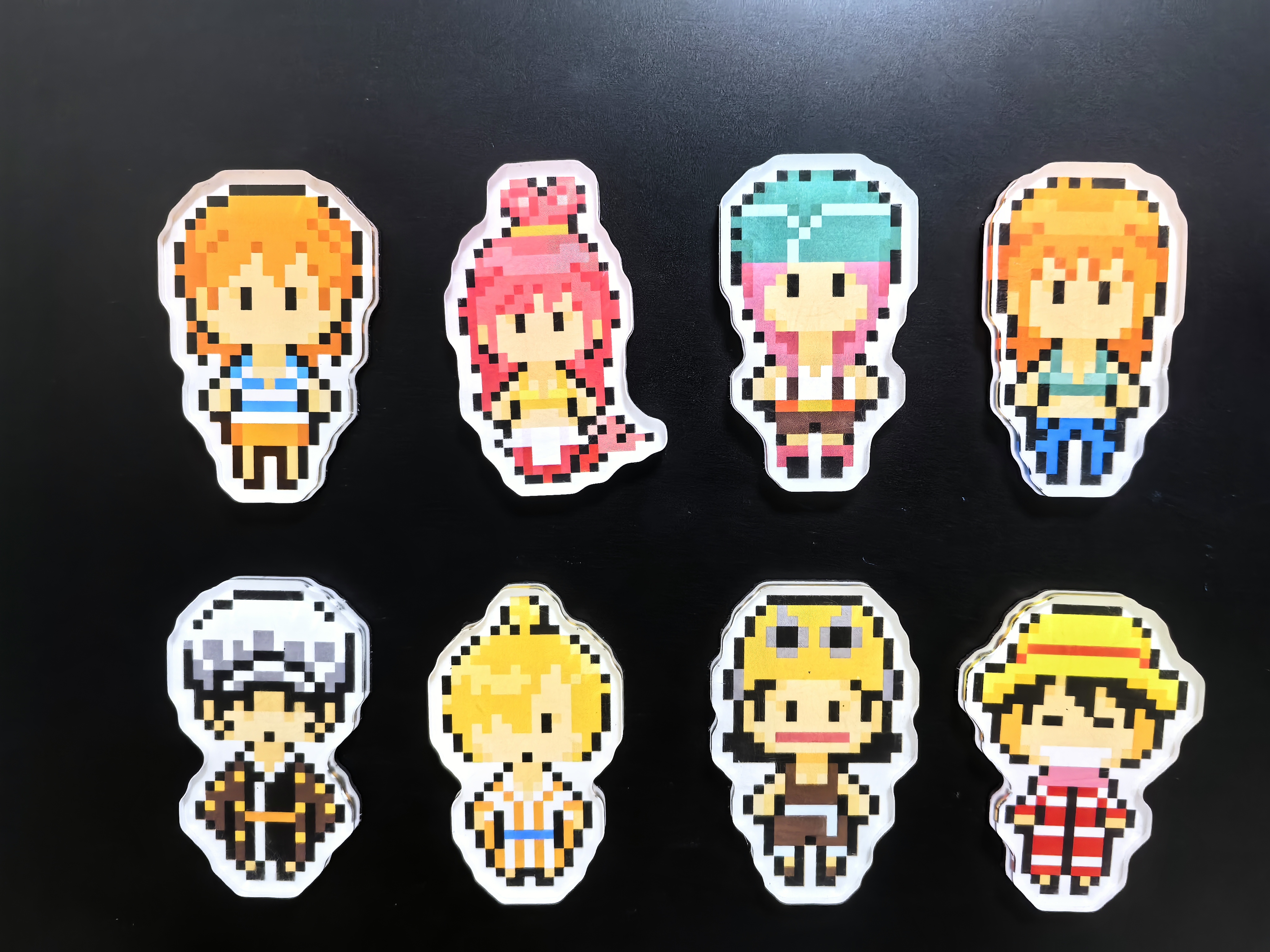 海贼王像素盲袋冰箱贴