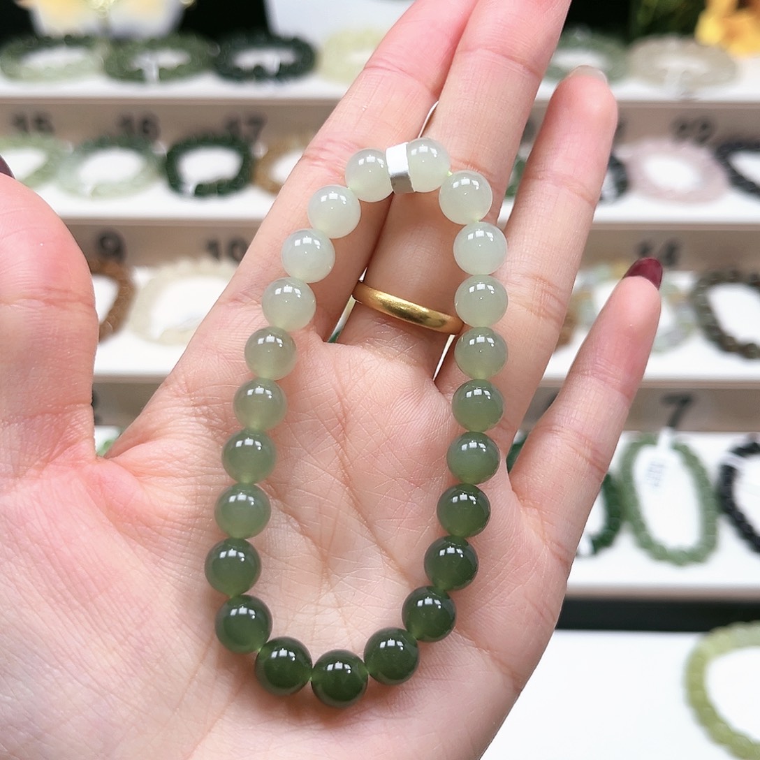 和田玉未镶嵌手链