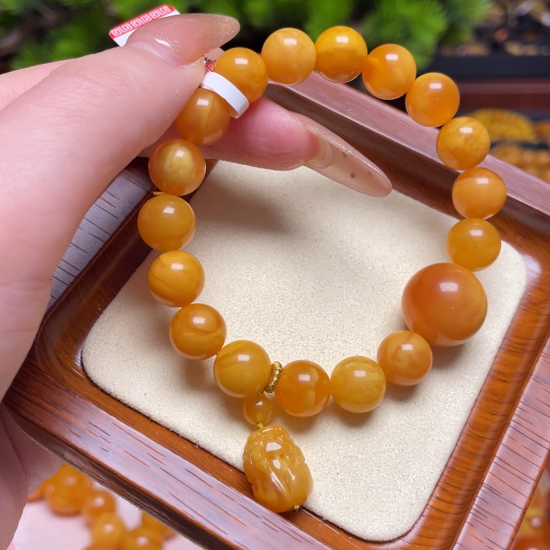 蜜蜡手链未镶嵌手串