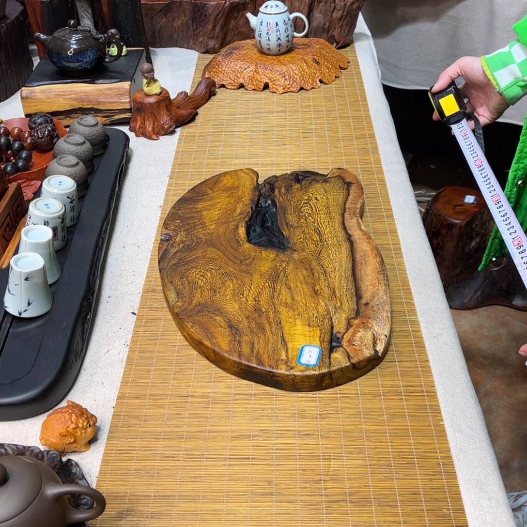 缅甸鸡翅木干泡盘
