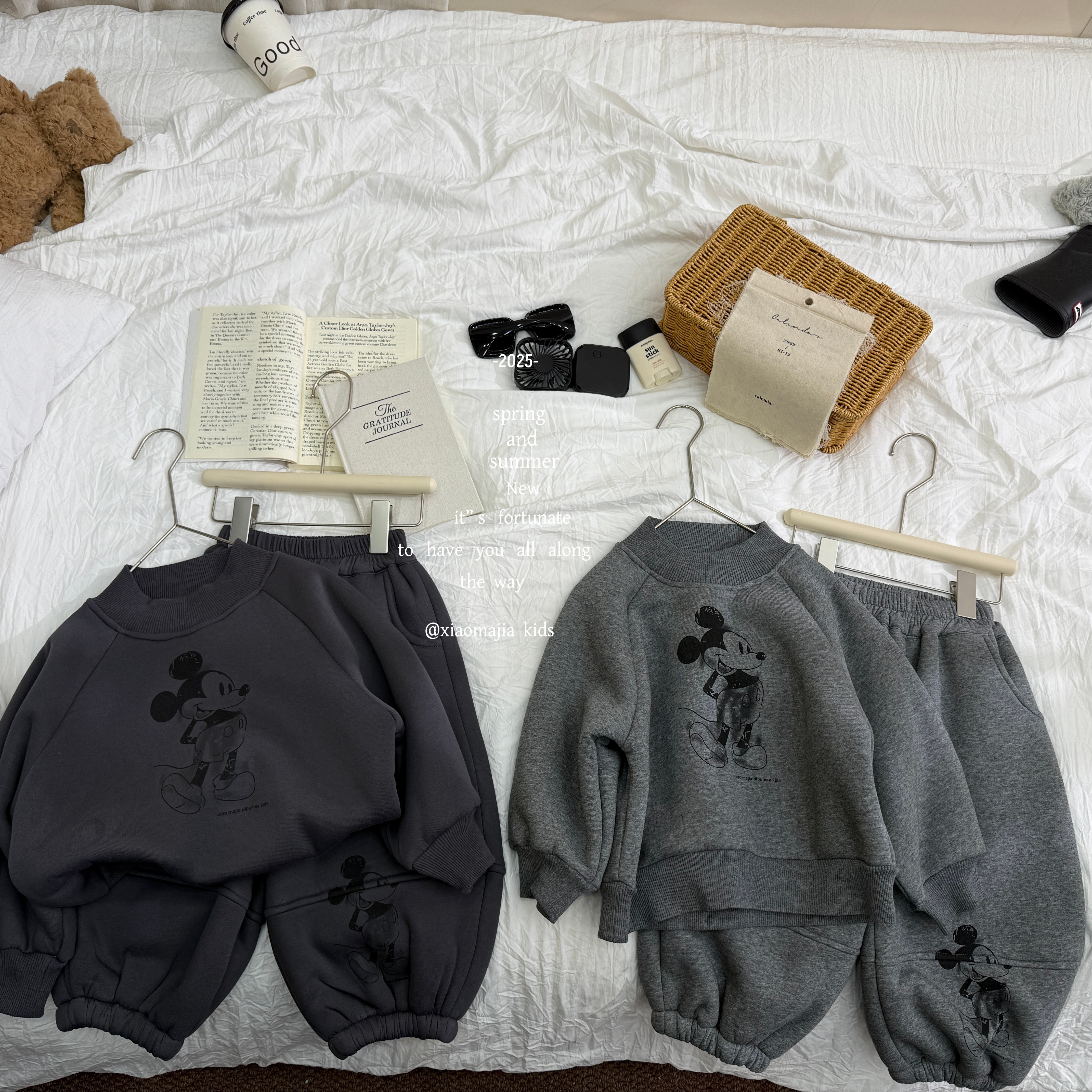 03现货-小马家2025冬款儿童加厚糕糕绒套装7030男女同款两件套装