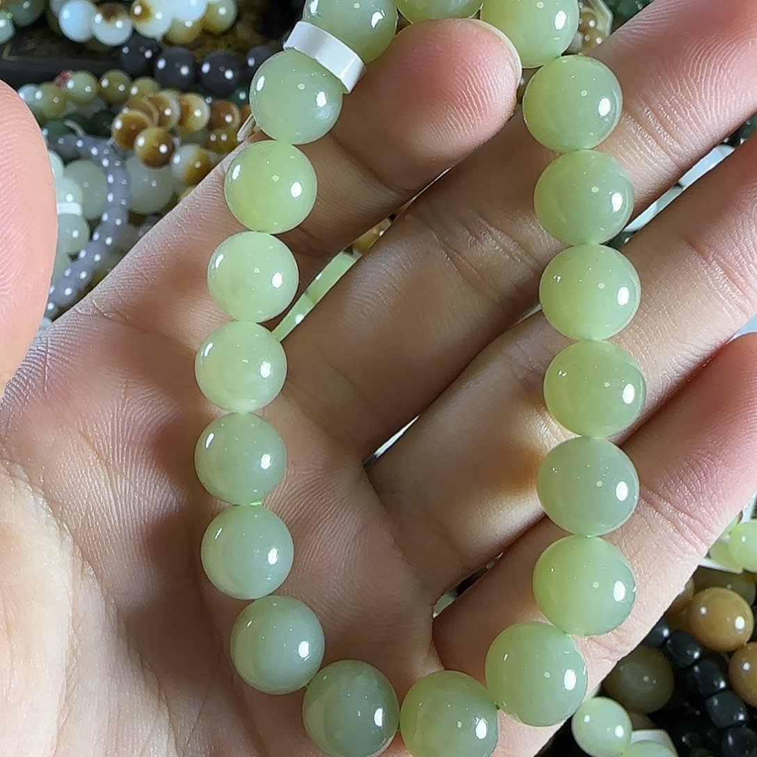 和田玉手链未镶嵌2