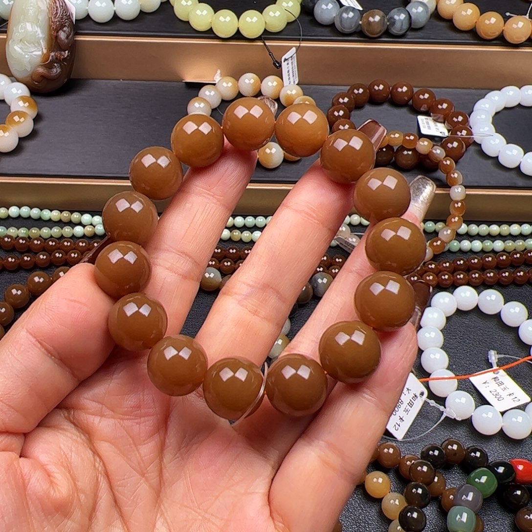 和田玉未镶嵌手链