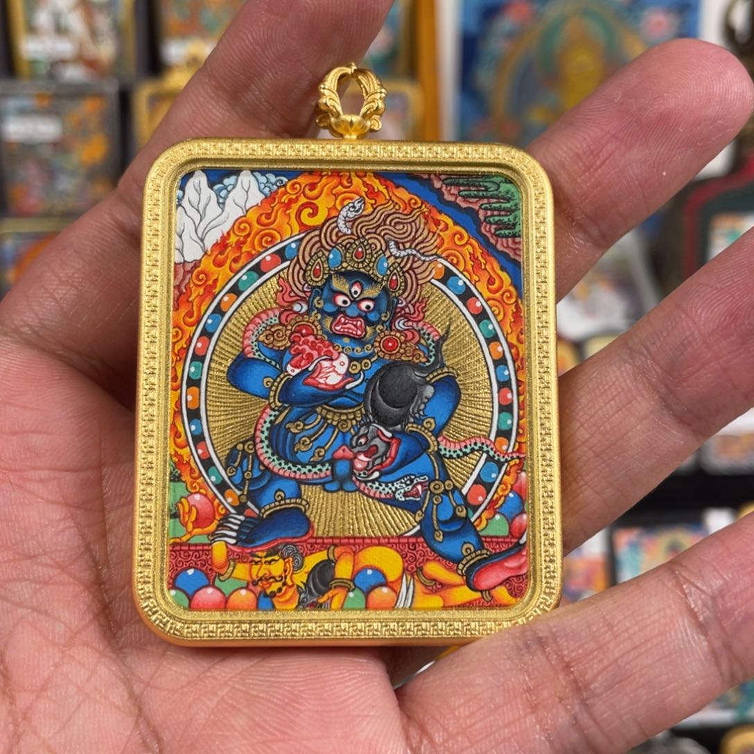 装裱画h*亮亮热贡唐卡……呼噜唐卡