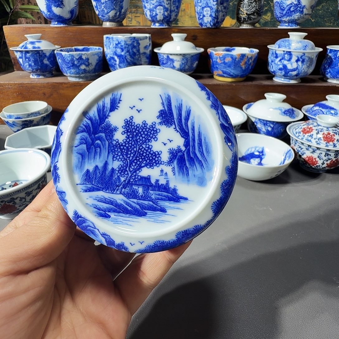 泥塑盖置手工手绘