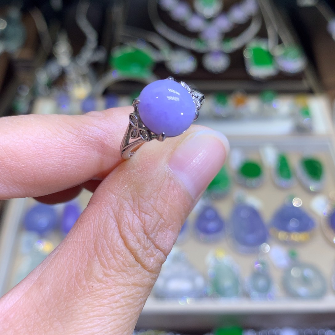 翡翠颈饰银S925镶嵌翡翠