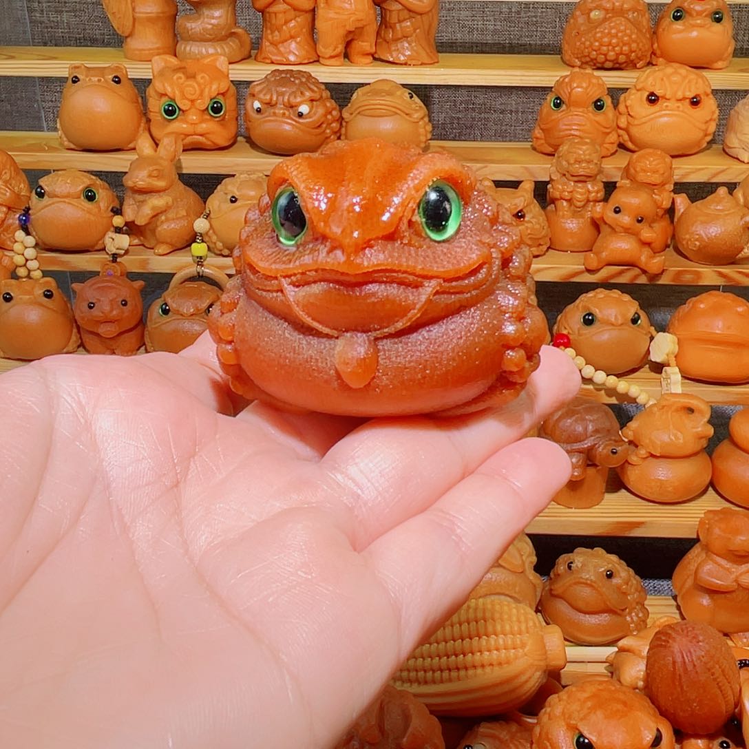 竹大*?实心竹手把件雕刻