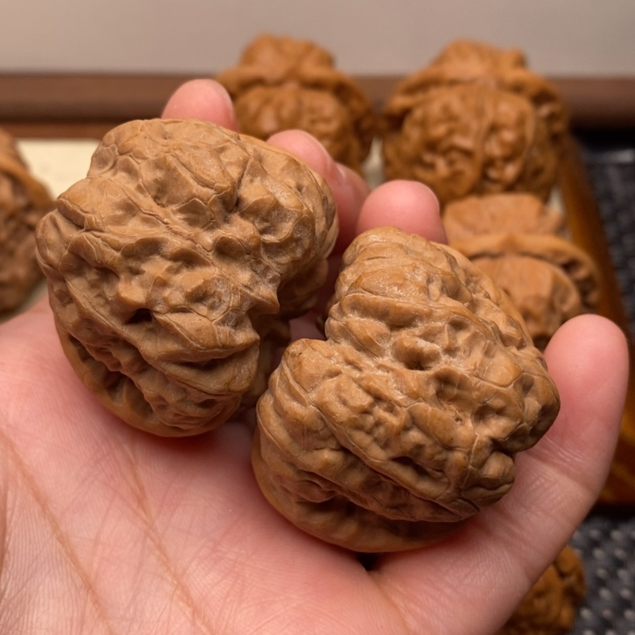 【闪购商品】把件文玩核桃肥蛙边41左右