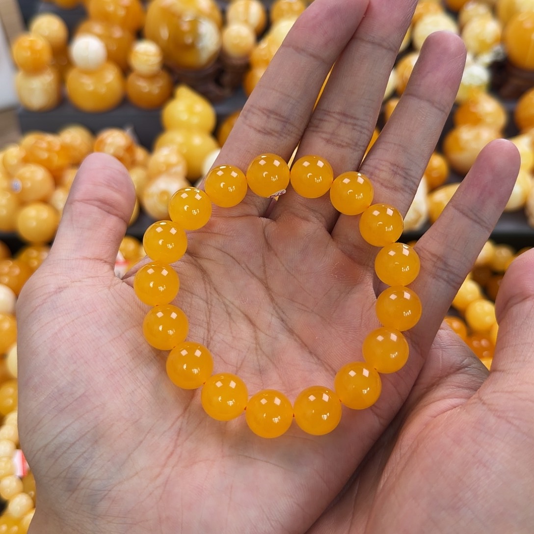 琥珀未镶嵌珠宝奇石12mm同料