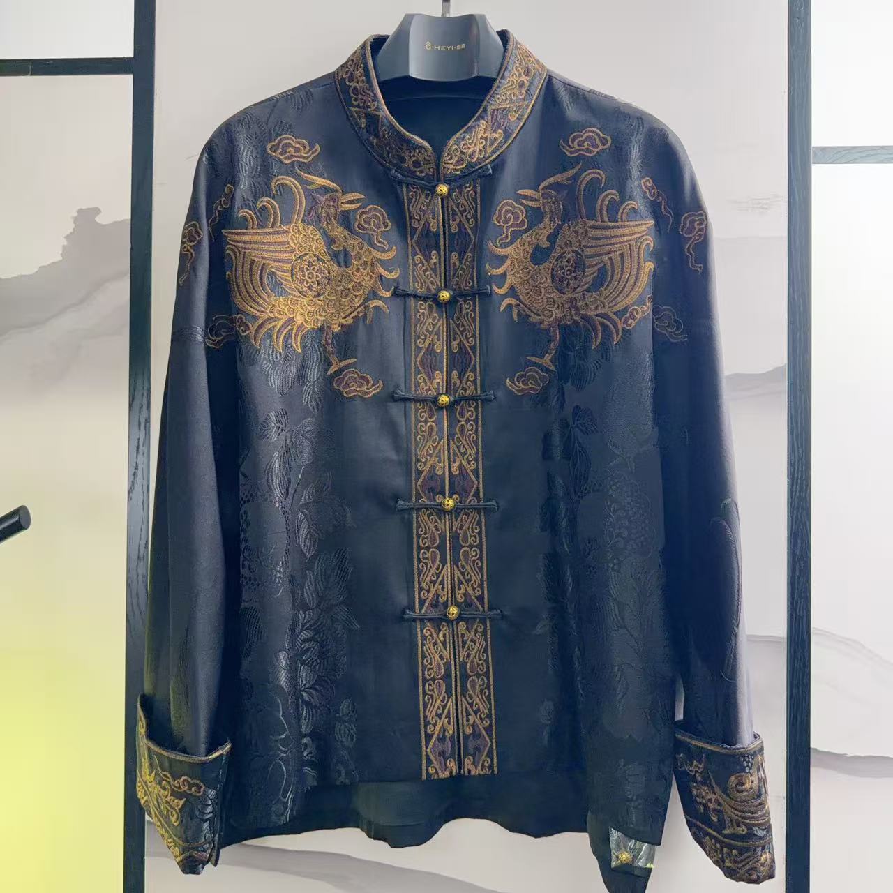 【娇娇美娇】涵兮刺绣老软缎外套