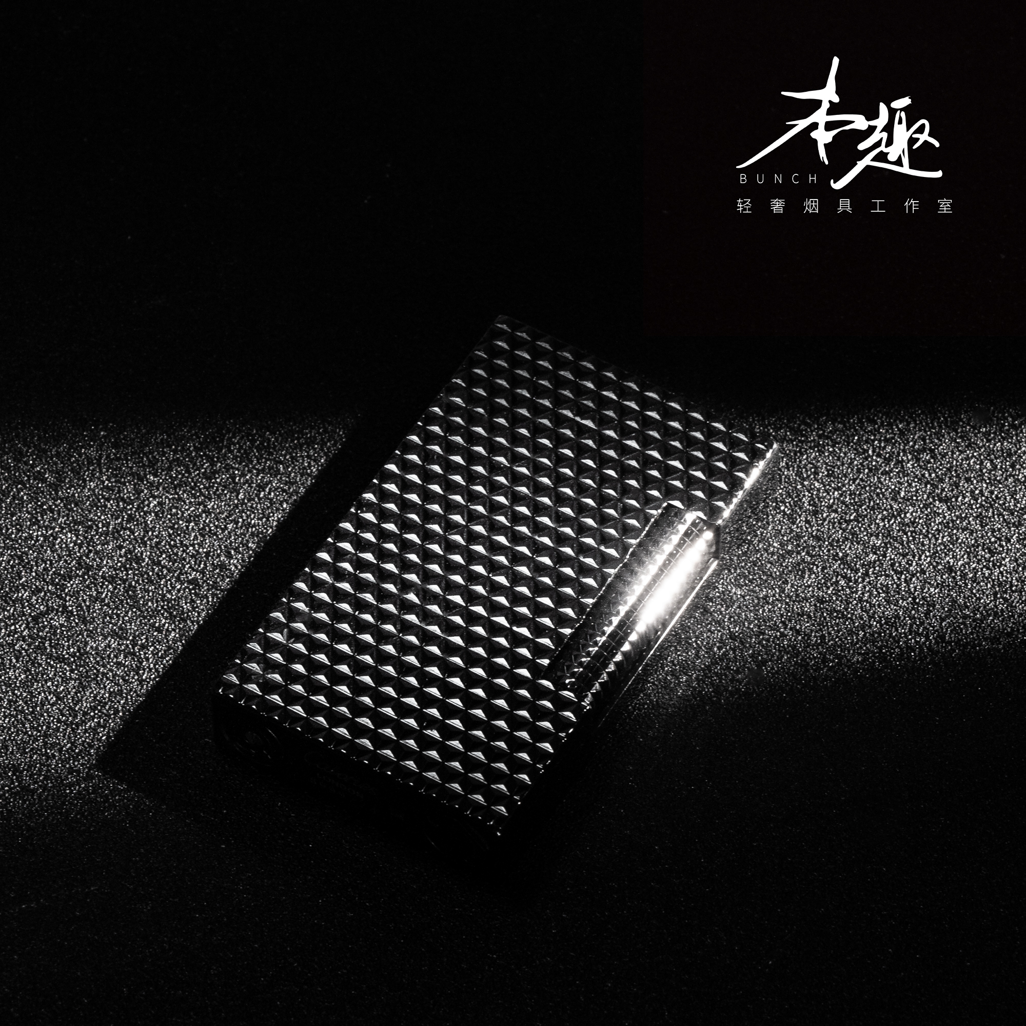 黑man曼巴-朗声打火机高档钢琴音纯铜充气侧滑点火使用单火火焰