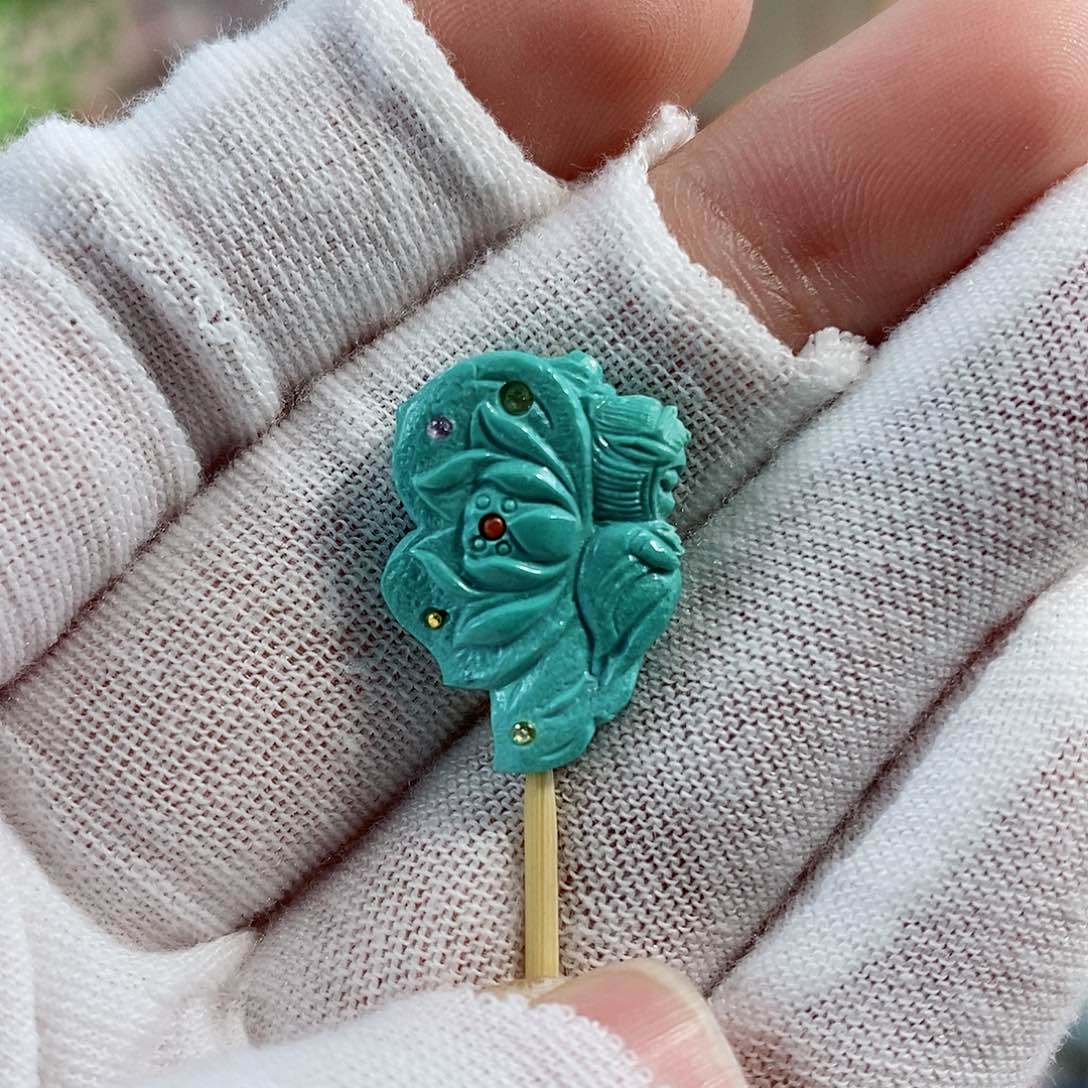 绿松石珠宝奇石未镶嵌