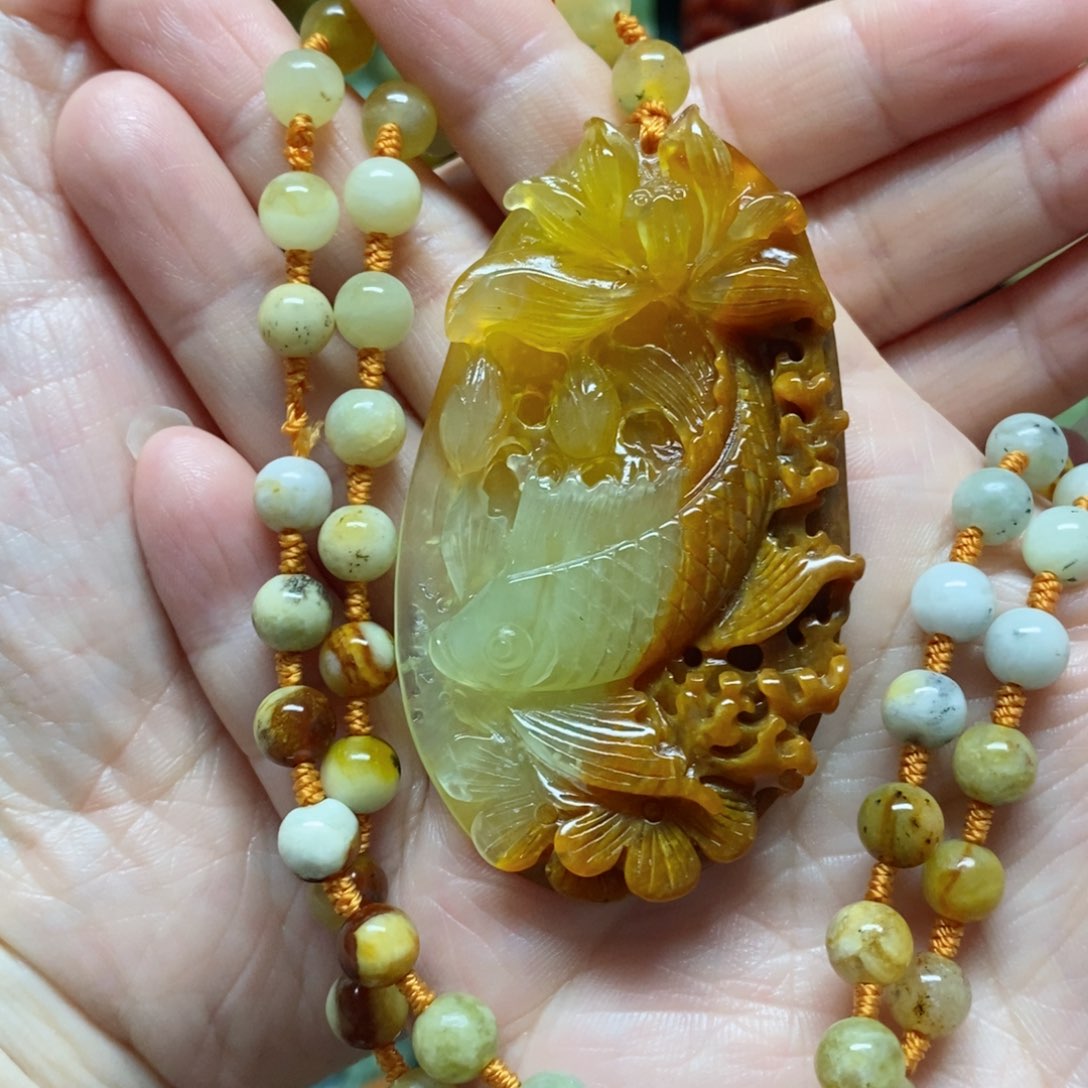 岫玉吊坠(赠链)未镶嵌