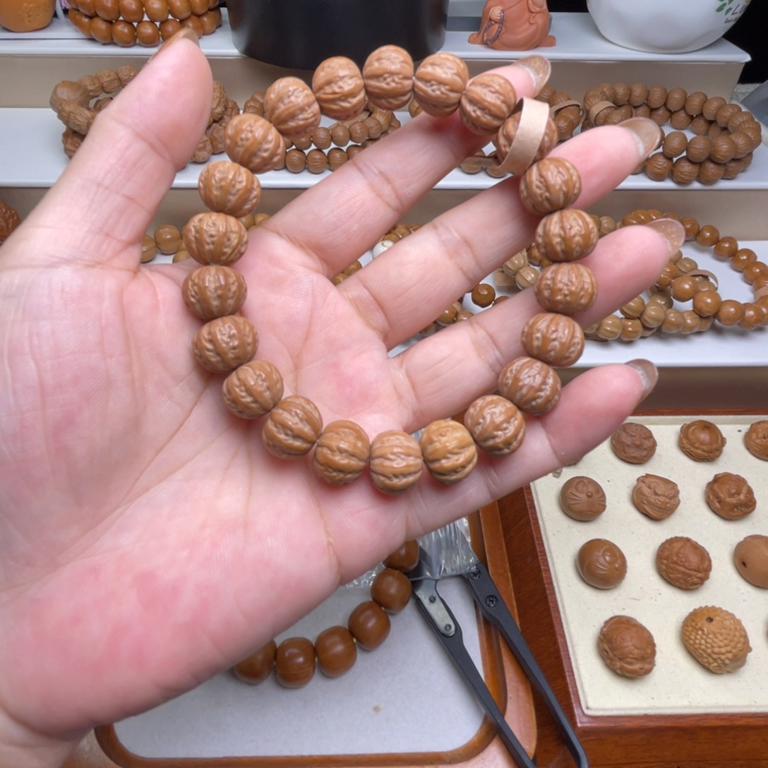 手串猴头核桃全品京八棱12+