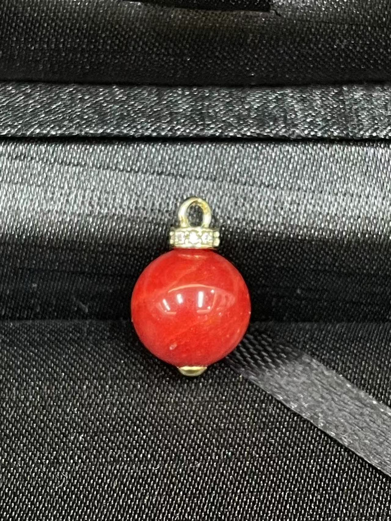 南红单珠吊坠12m+（多样性一件发货）