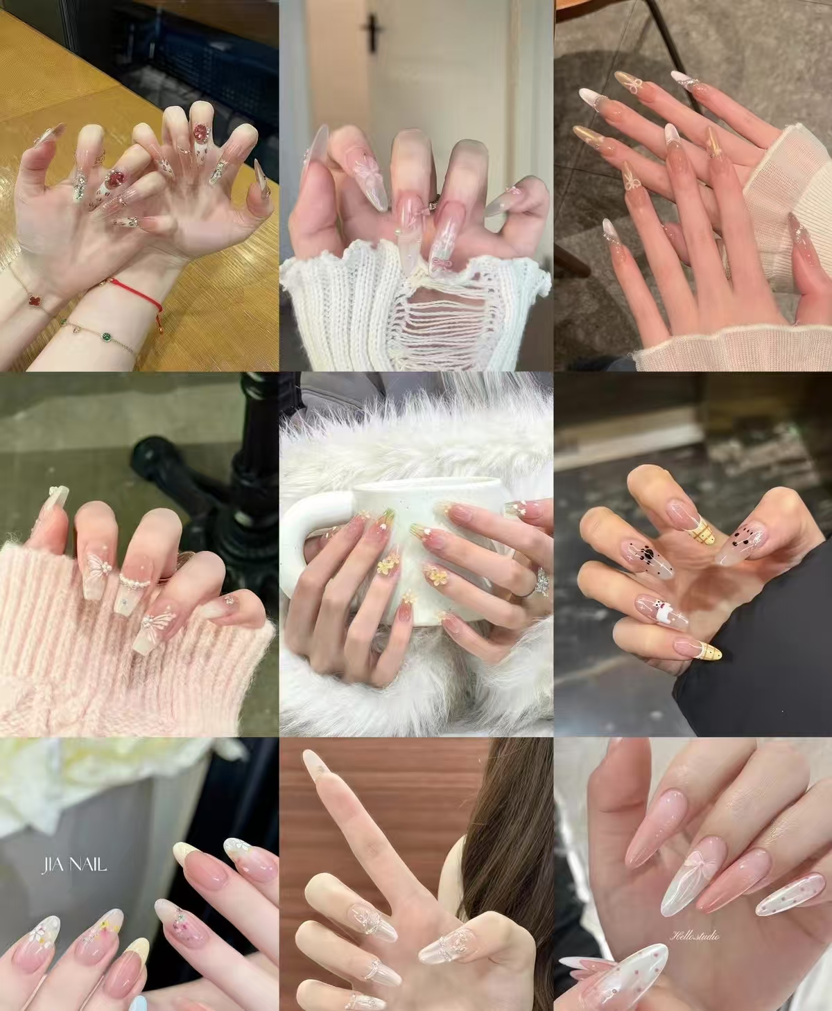 1.【纯手工孤品穿戴甲扣号链接】下单备注好编号一单一付NOtuiNo换