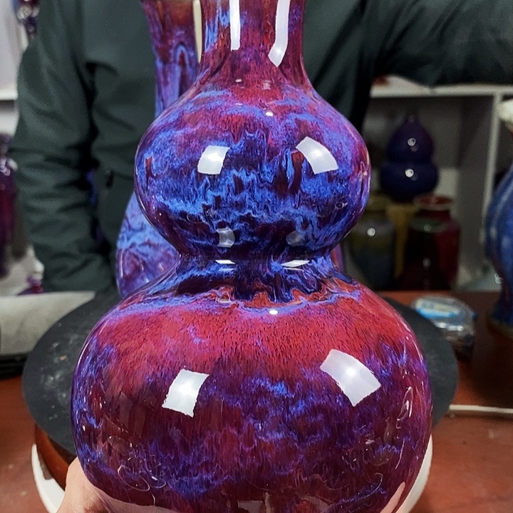 尚峰钧窑作品葫芦摆件