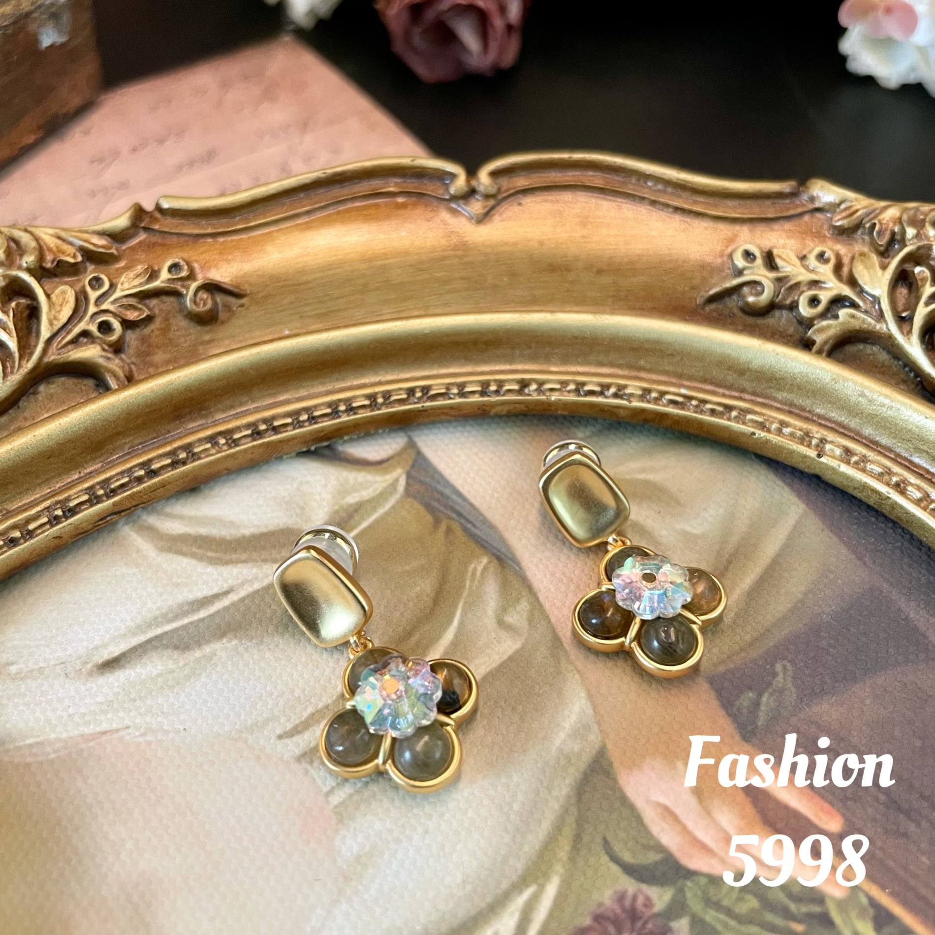 铜合金耳饰 设计师款耳饰-5998