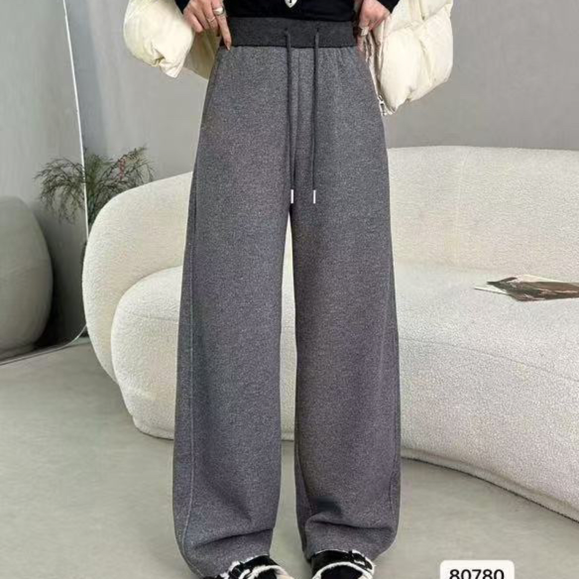 靓衣坊 加绒羊毛裤弯刀裤气质款780