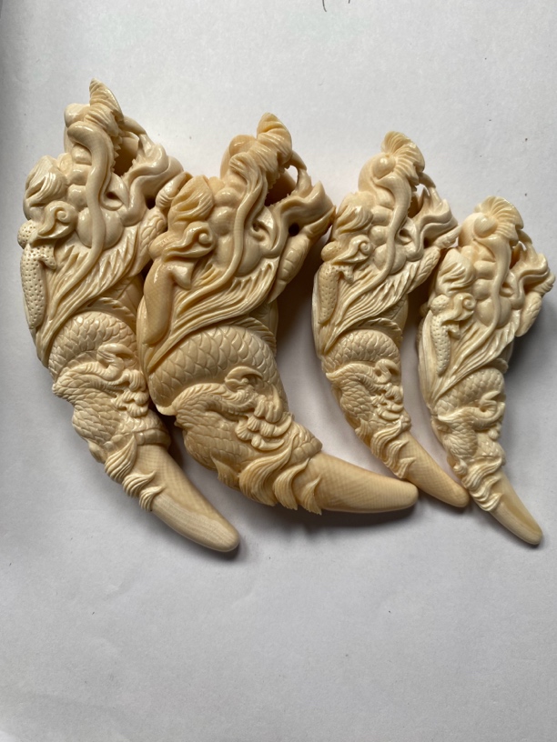 猛犸象牙盘龙牙尖175