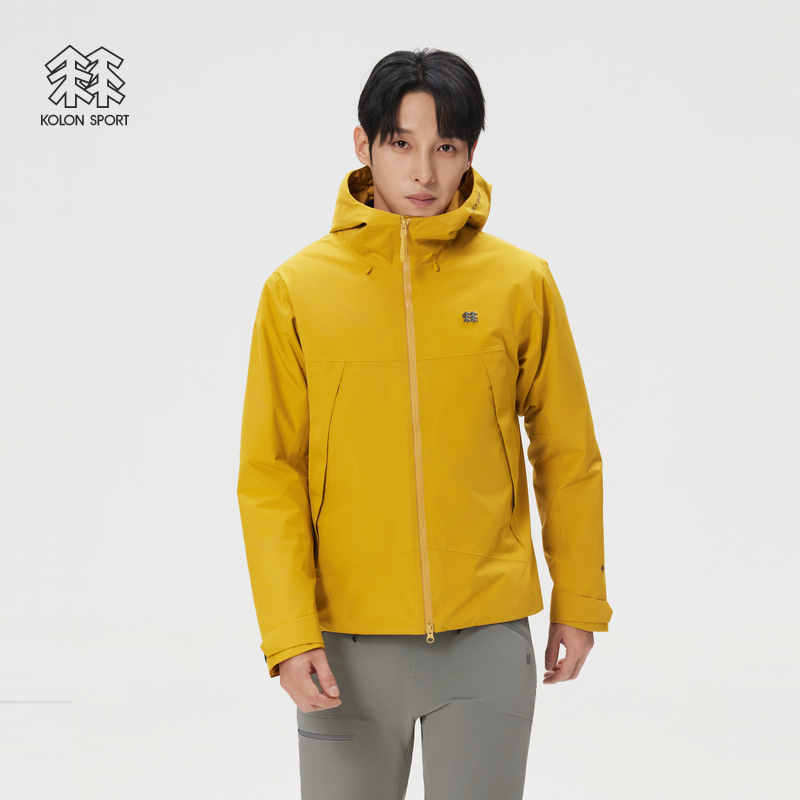 KOLON SPORT可隆冲锋衣2级透湿耐磨保暖GTX P棉男士防水加热棉服商品图