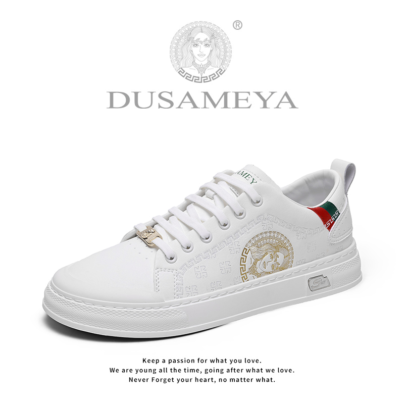 DUSAMEYA/杜莎米娅冬季款男士港风轻奢休闲时尚百搭低帮板鞋