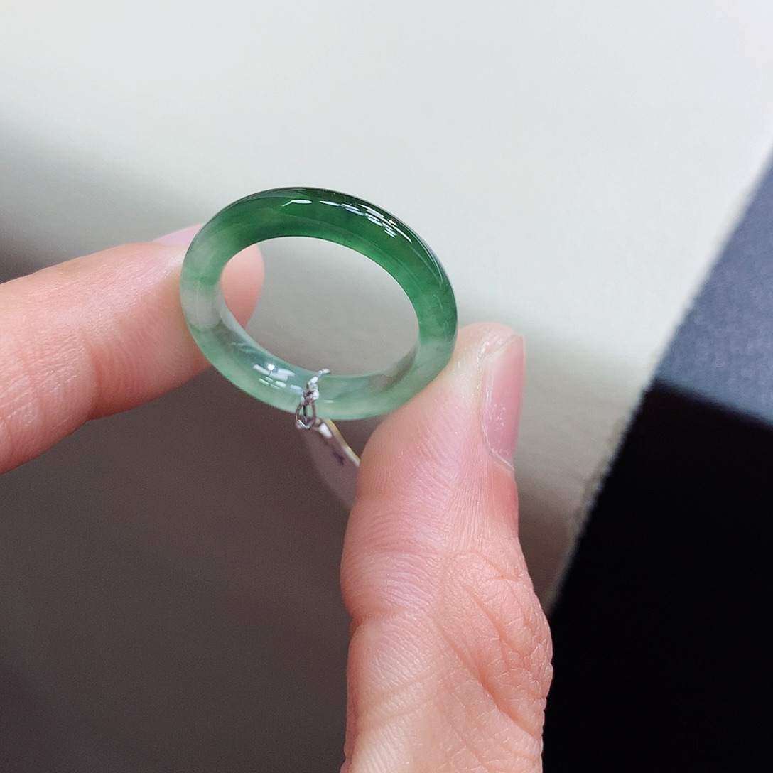 未镶嵌戒指翡翠13-14号