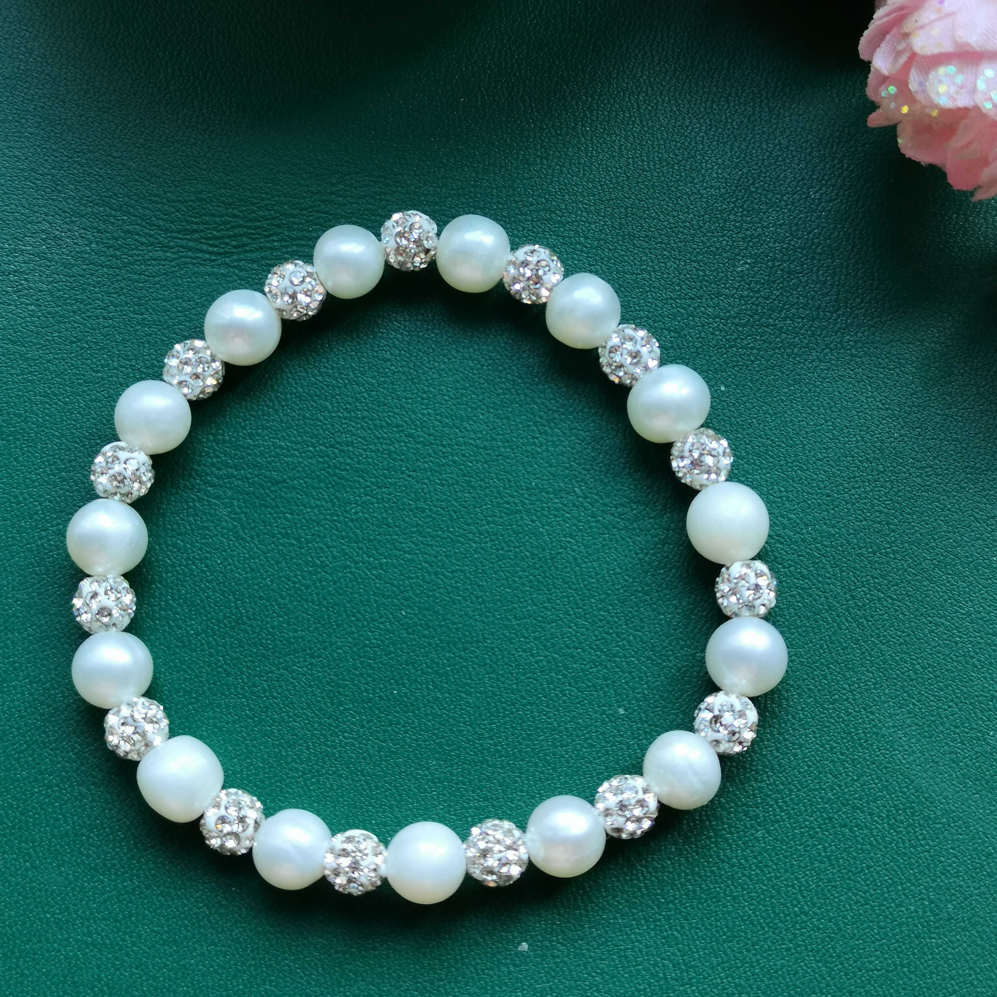 合金仿珍珠手链 《静娇慧》专属  时尚经典百搭手串