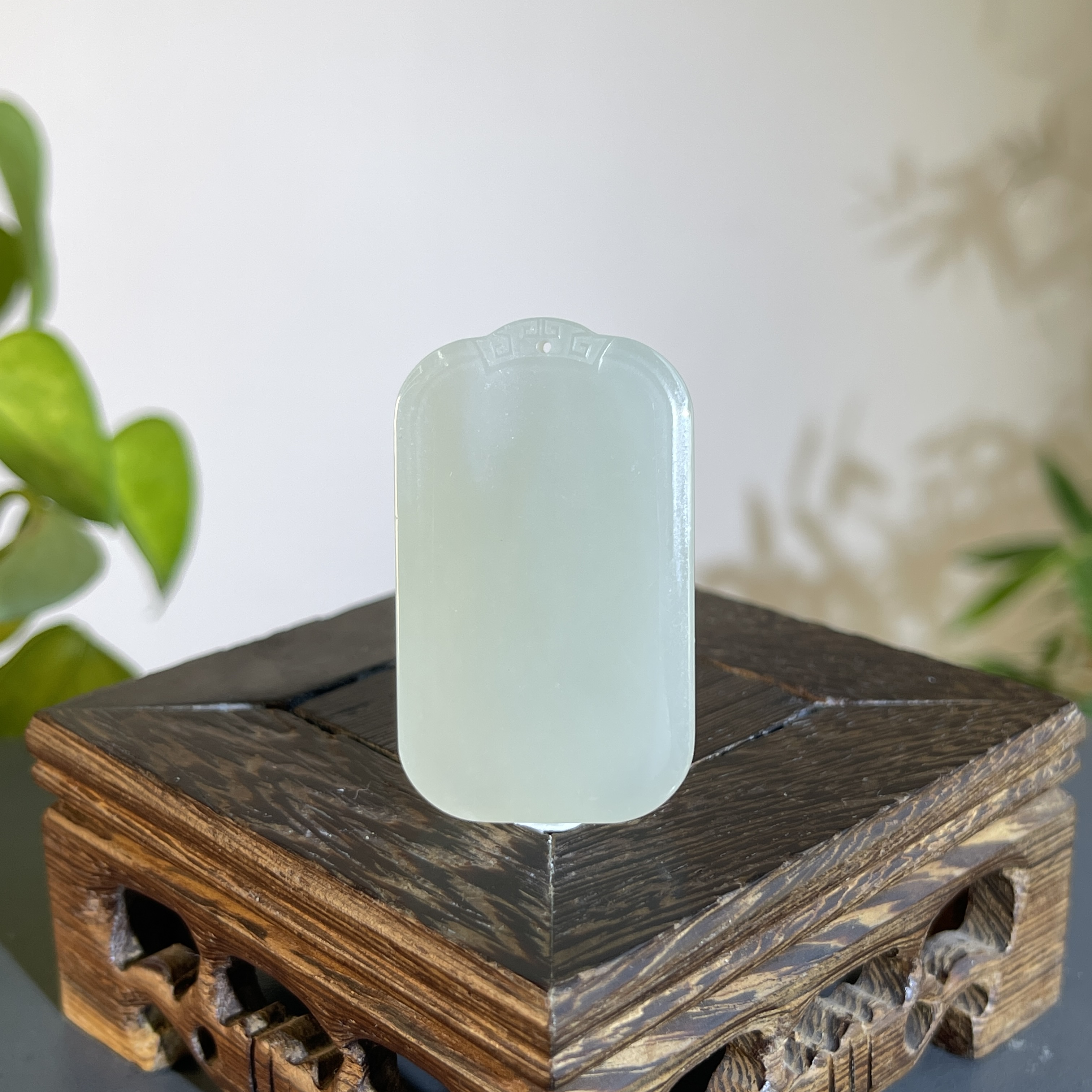 JTW22-57 和田玉-无事牌