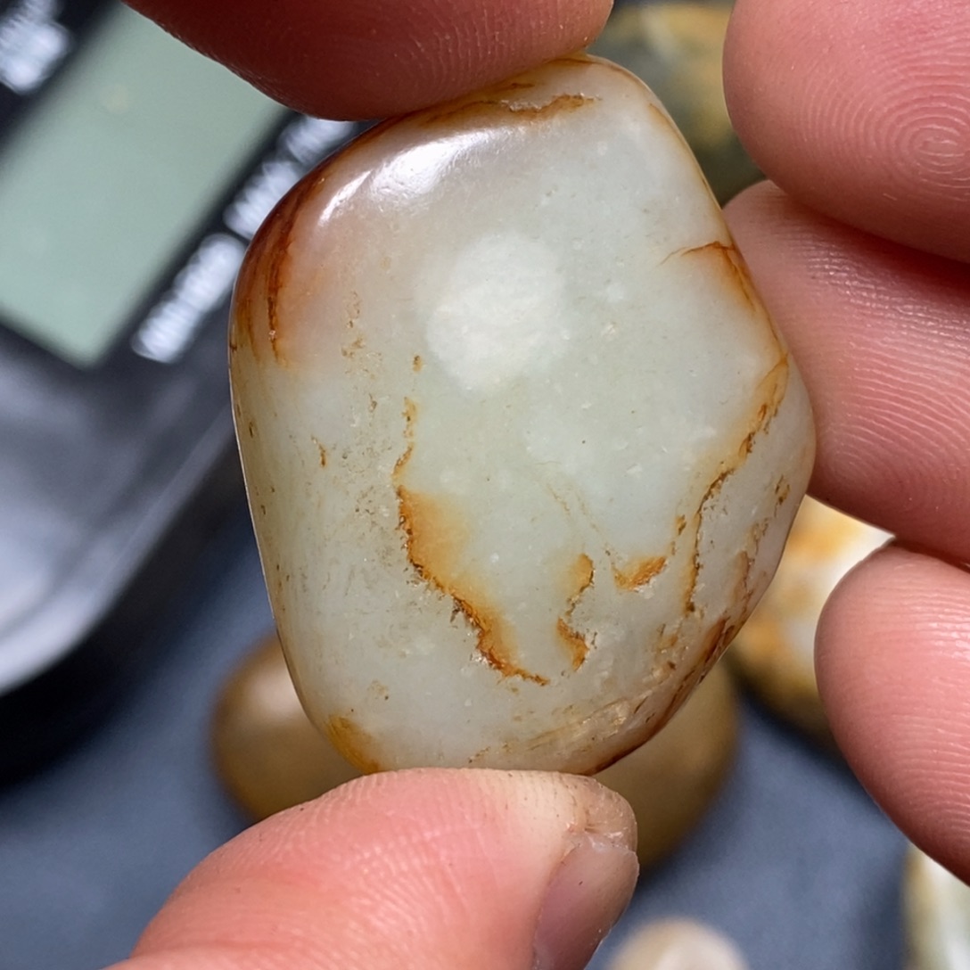 和田玉挂件铂Pt950镶嵌