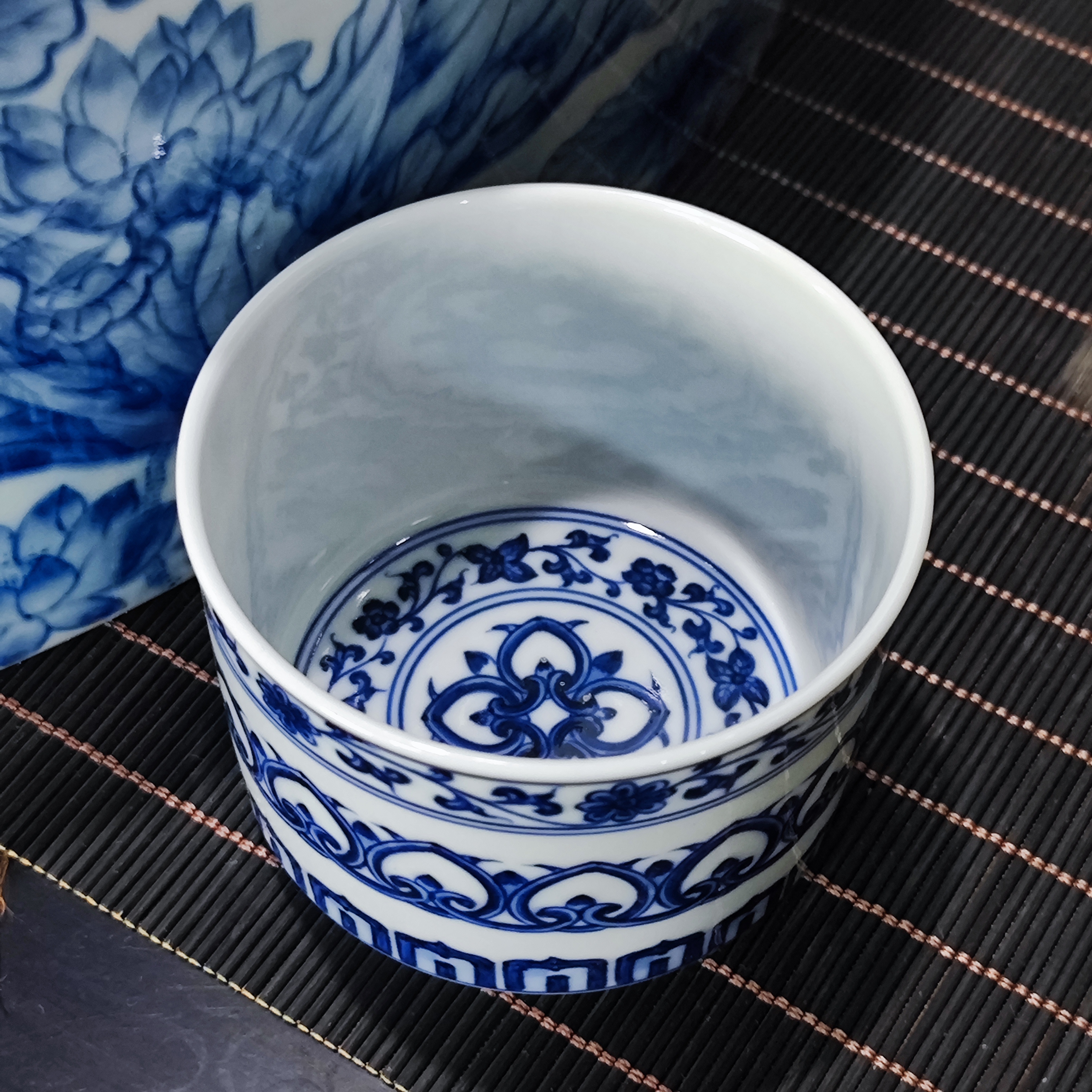 【小乔赏瓷】青尧宝相小容天杯xygy356