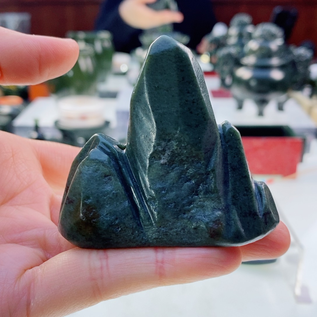 和田玉（青玉）摆件未镶嵌