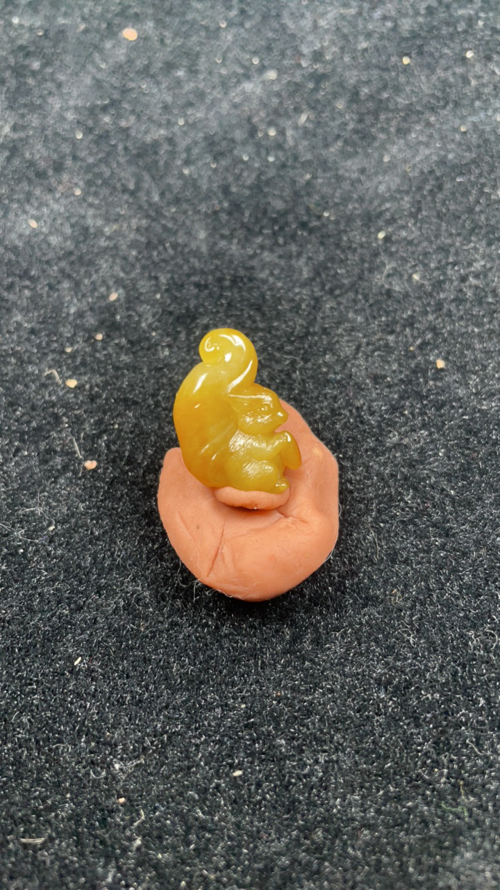 天然翡翠蘑菇 精品小件挂件可DIY小配件