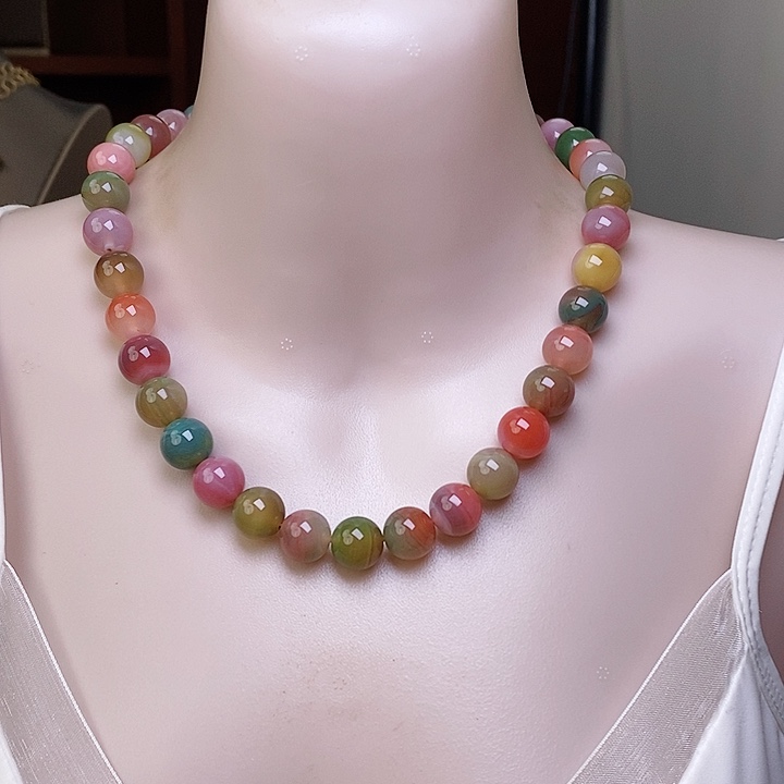 玛瑙/玉髓颈饰未镶嵌盐源玛瑙项链