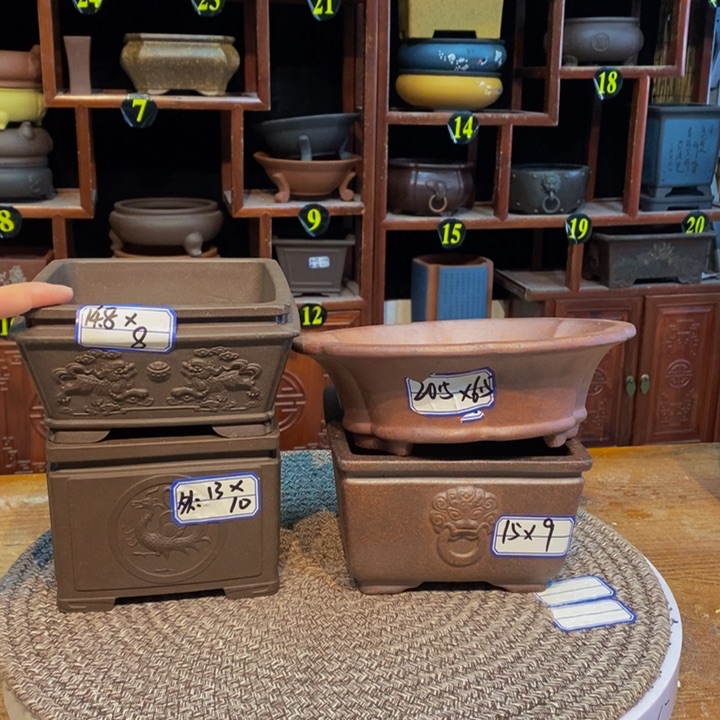 紫砂花盆紫砂花盆